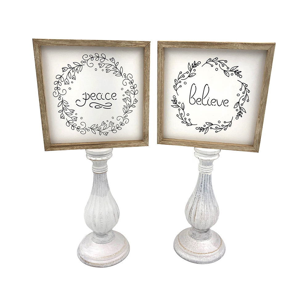 Décor de porte-panneaux en bois vintage en bois