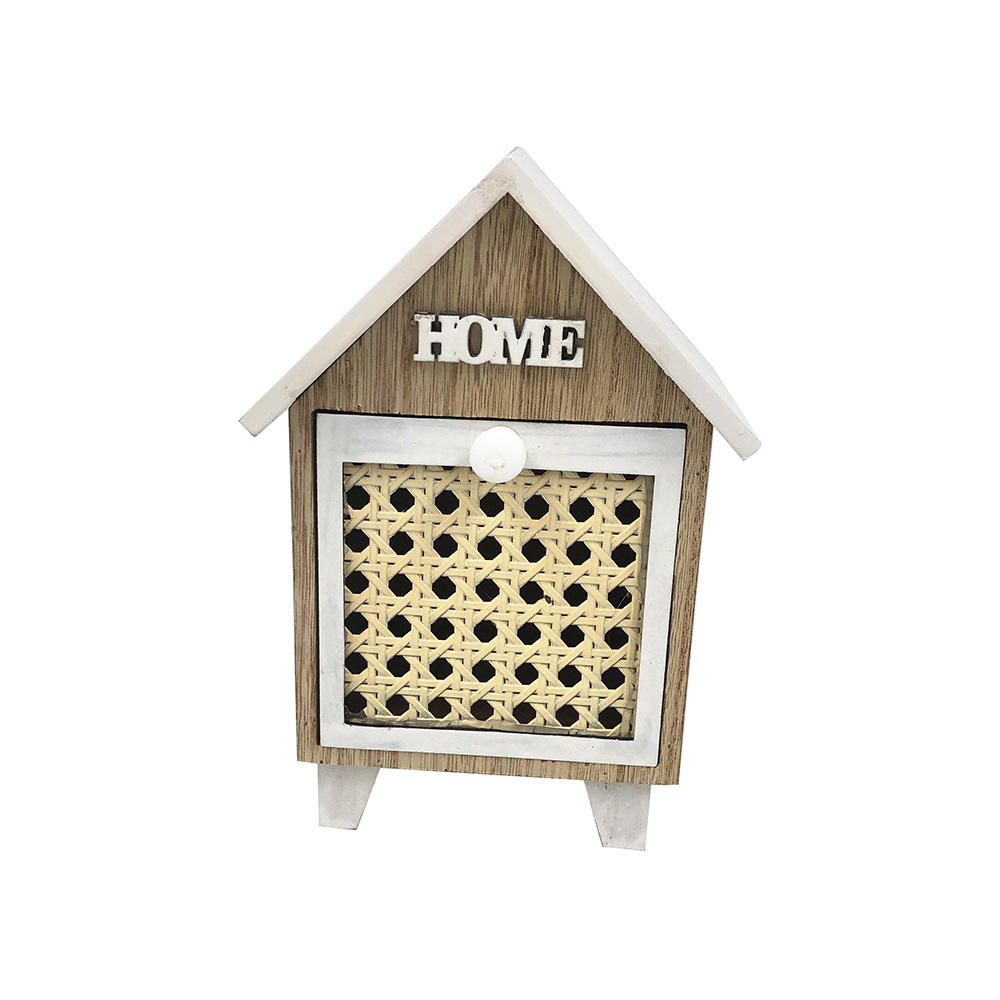 Conteneur de rangement de tiroir de forme de maison vintage