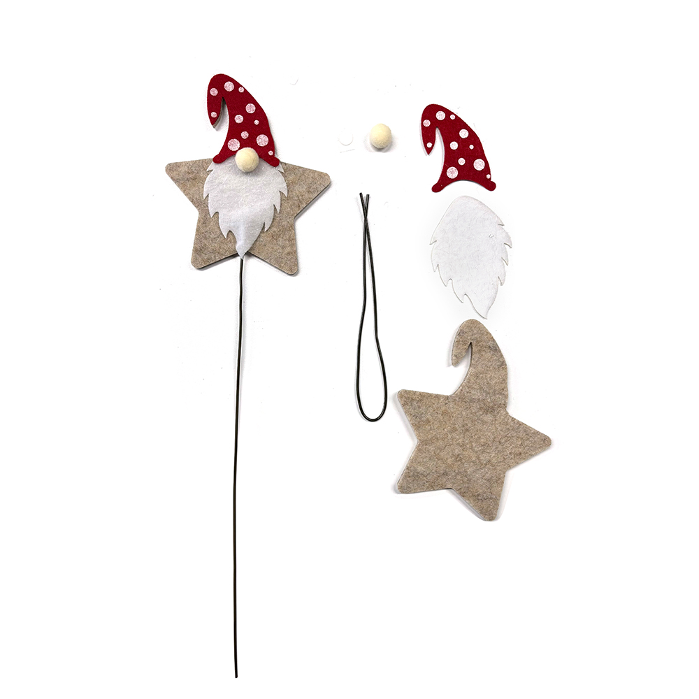 Inachevé en feutre de Noël santa gnome bricolage